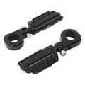 1 1/4" Black Highway Engine Guard Footpeg Mount Clamps for Harley