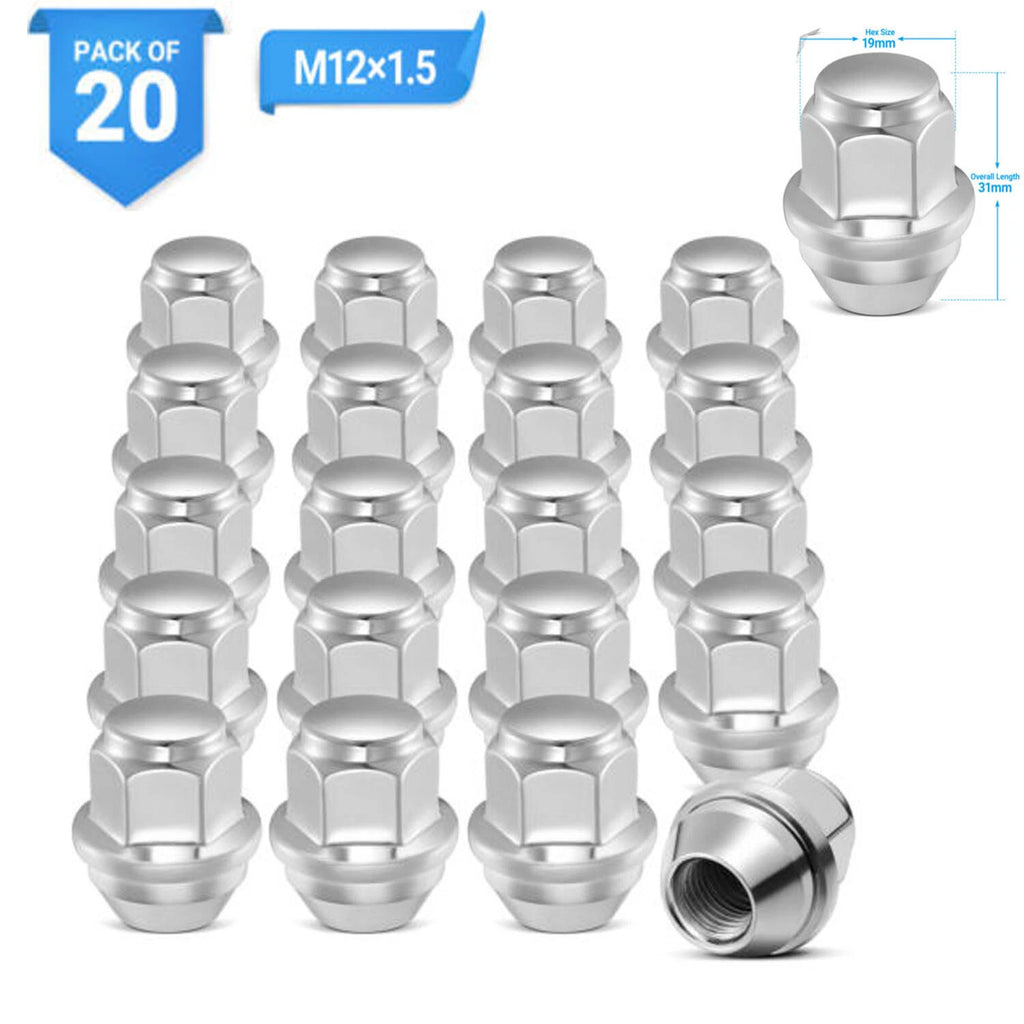 M12x1.5 Lug Nuts for Ford Fusion Focus (2010–2020)