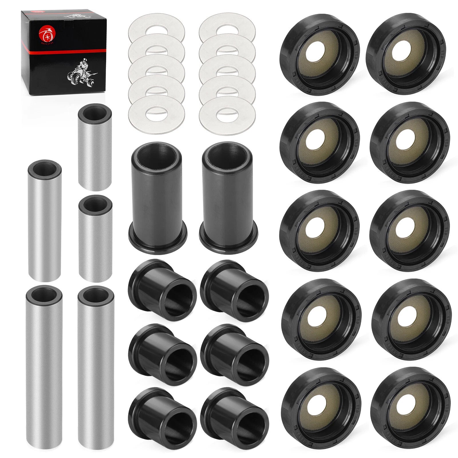 Rear A-Arm Bushing Spacer Rebuild Kit for Suzuki King Quad 450 700 (2007–2021)
