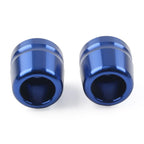Blue Handlebar Grips Bar End Slider Caps for BMW S1000RR HP4 S1000R F800R