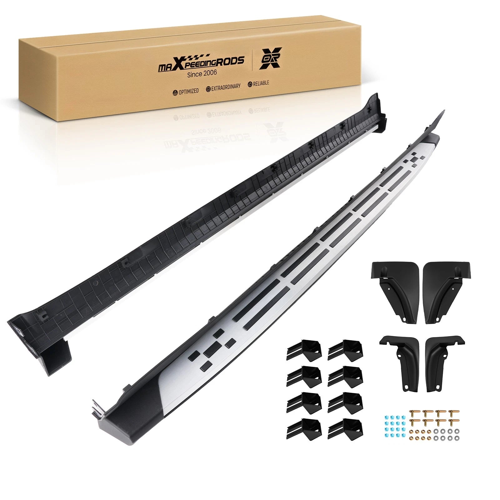 Running Board Nerf Bar for Hyundai Santa Fe (2024–2025) Black Non-Slip