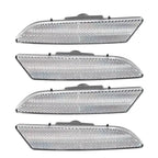4X Clear Bumper Turn Signal Lamp Side Marker Light for Chrysler Crossfire (2004–2008)