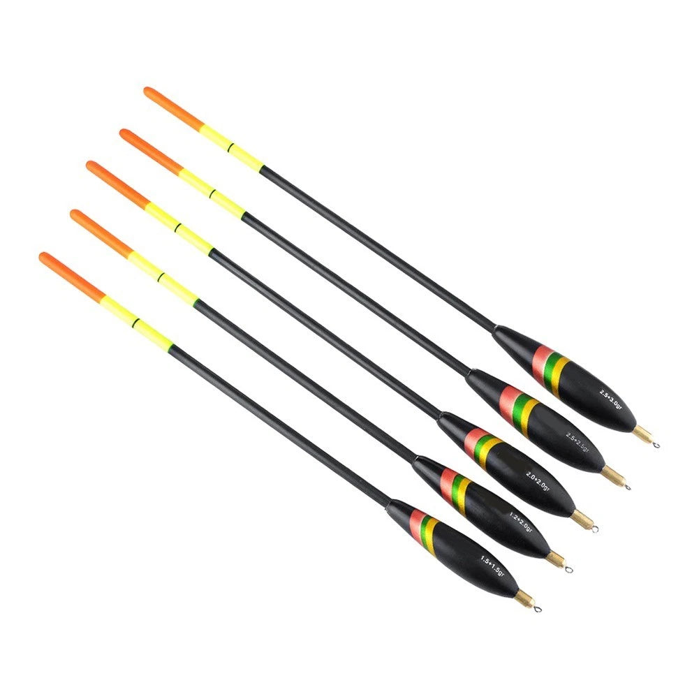 5pcs Fishing Floats Vertical Buoy Set for Coarse Fishing Tubes