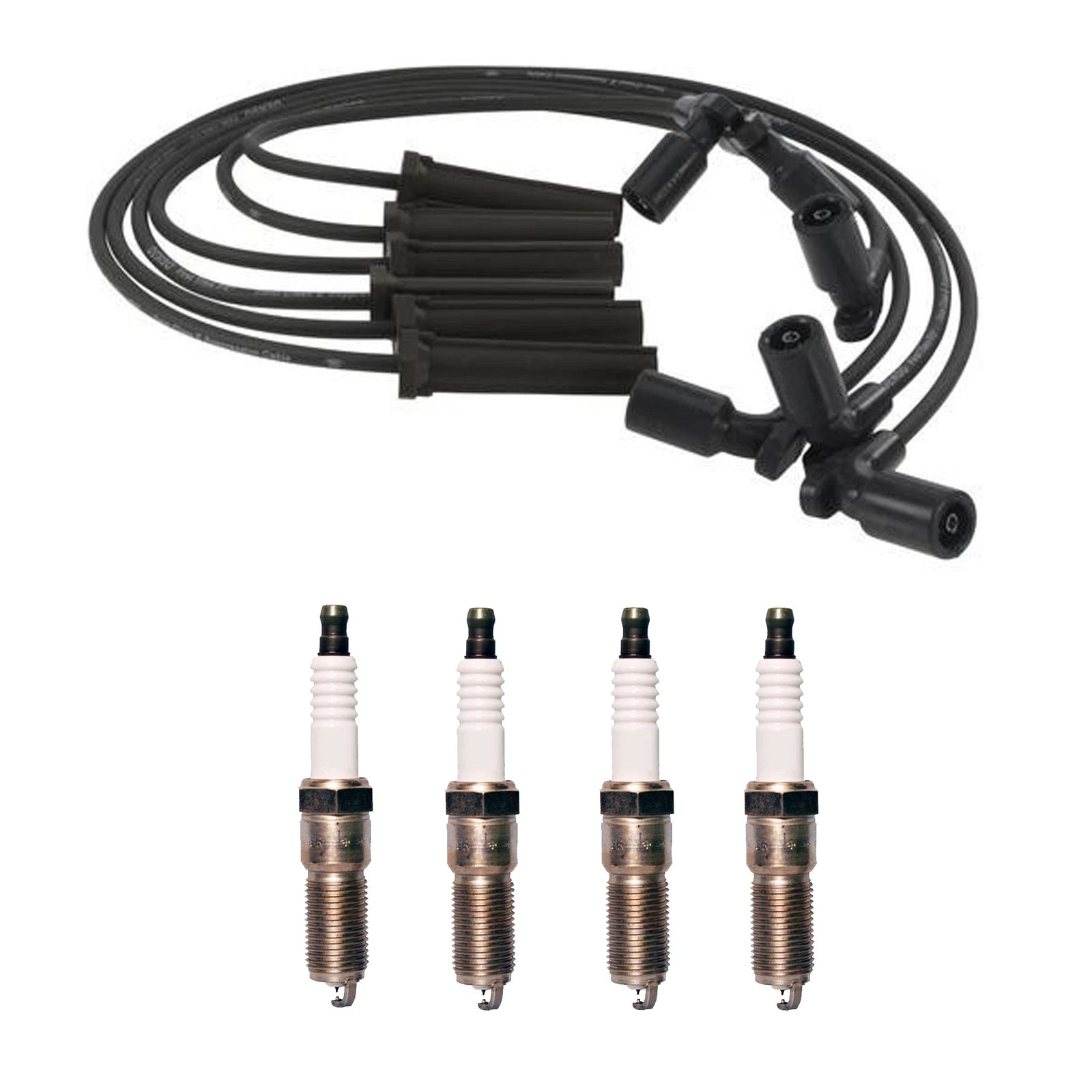 Denso 7mm Wire Set & 4 Iridium TT Spark Plugs for Chrysler Dodge 2.4L