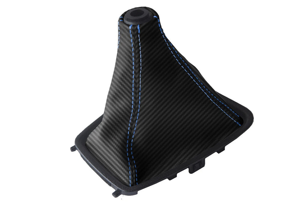 Carbon Fiber Manual Boot Cover for Nissan Skyline R32 (1989–1993) Blue Stitch