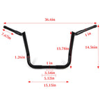 14" Meathook APE Hanger Handlebar for Harley Touring Electra Street Glide