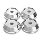 4 x Universal 68mm Chrome Rim Hub Caps for Wheel Center Cap