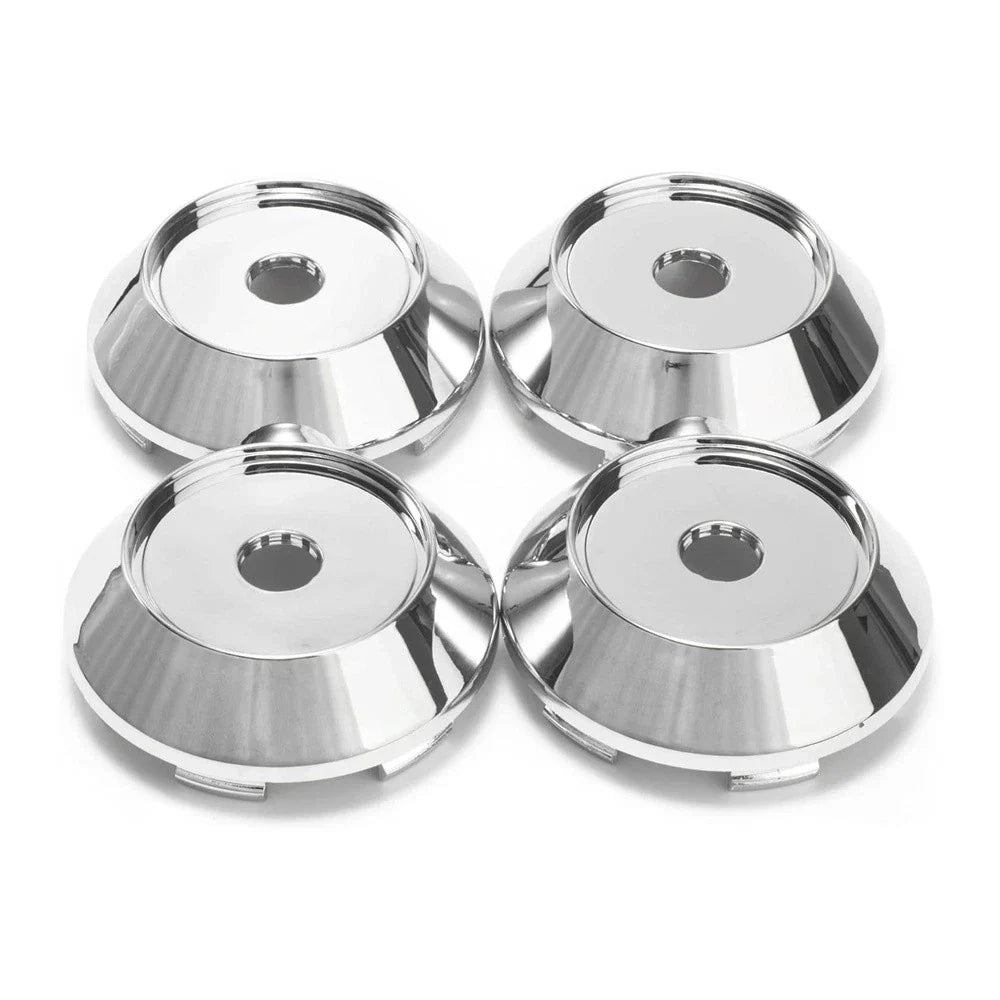 4 x Universal 68mm Chrome Rim Hub Caps for Wheel Center Cap