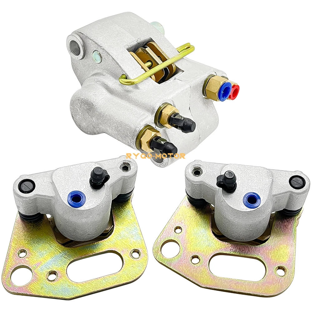 Front & Rear Brake Calipers W/Pads for Polaris Worker 500 Sportsman 500 (1999)