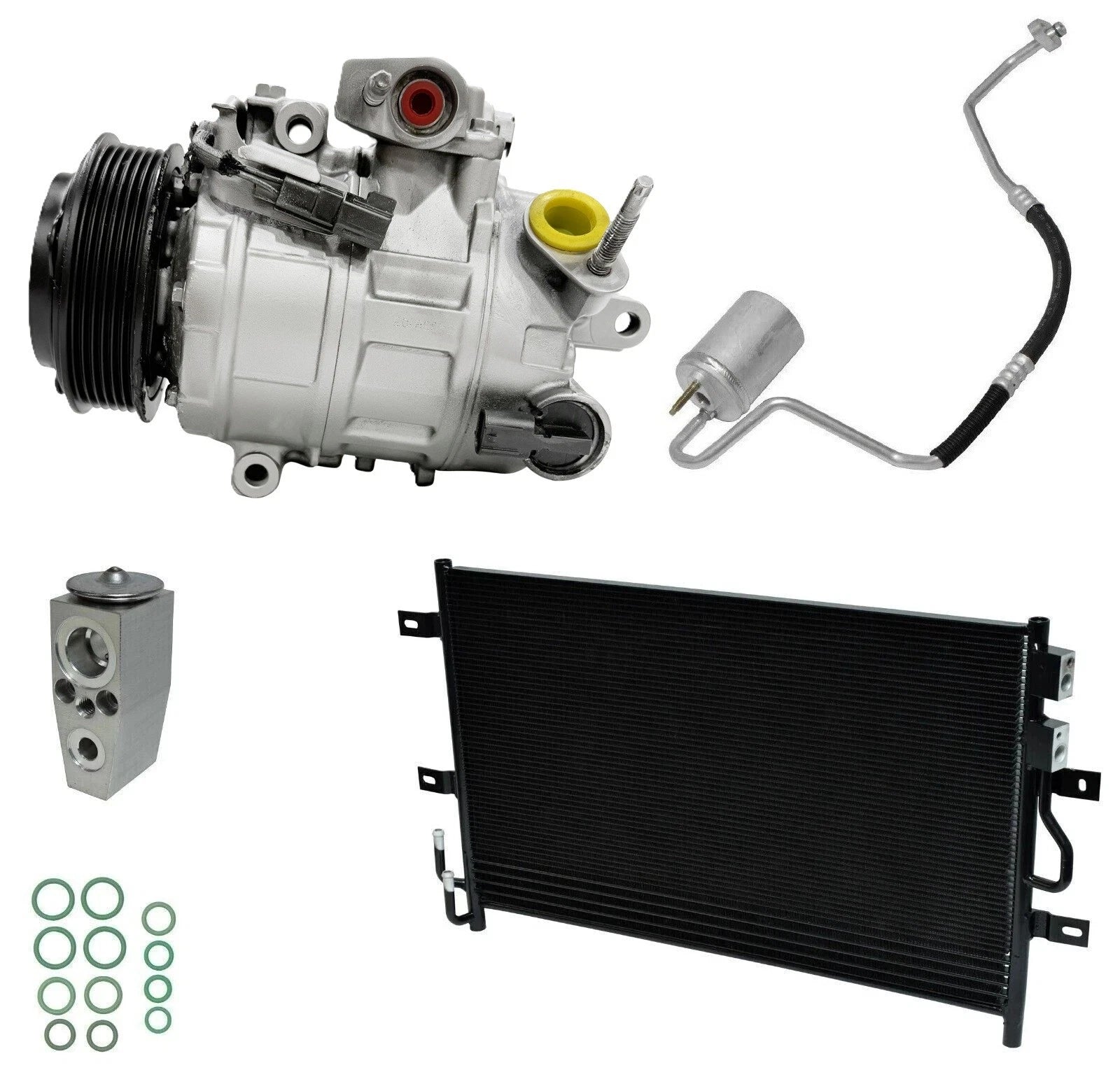 AC Compressor Kit With Condenser for Lincoln MKS 3.5L V6 (2015–2018)