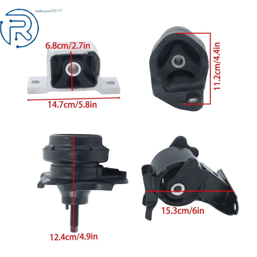 Set of 4 Engine Motor & Transmission Mounts for Honda Element (2003-2006)