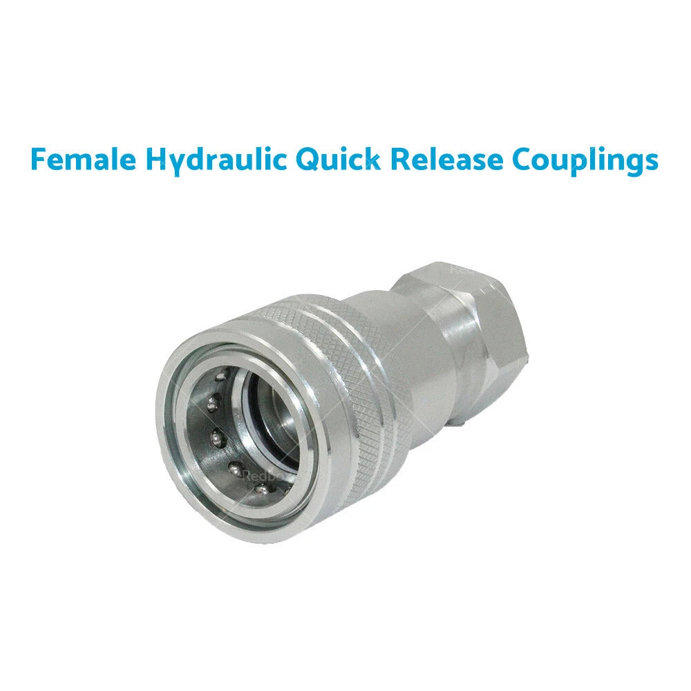 Hydraulic Quick Release Couplings 1/2 BSP for Tractor (ISO Poppet)