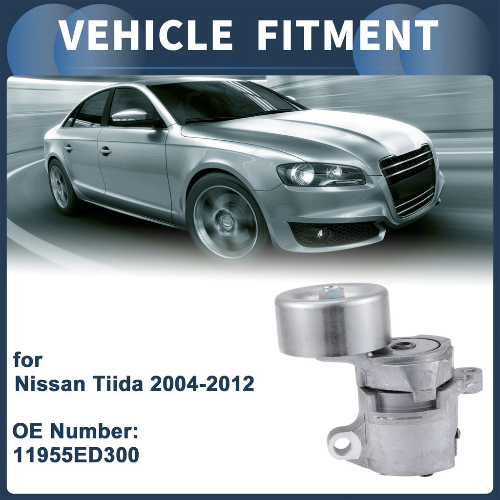 Belt Tensioner for Nissan Tiida (2004–2012) No. 11955ED300 Metal