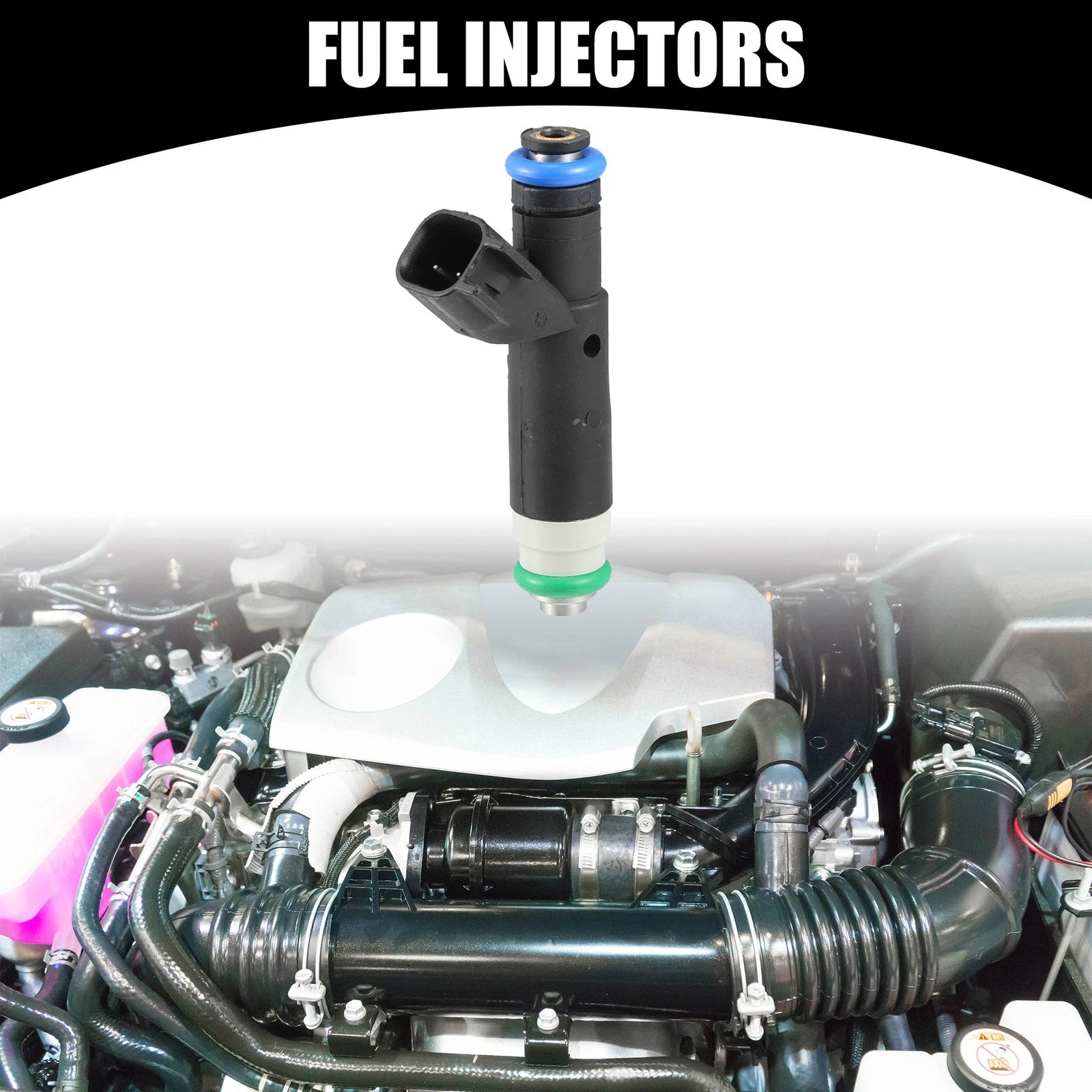 Fuel Injectors for Ford F-150 (2004–2008) - Metal Black