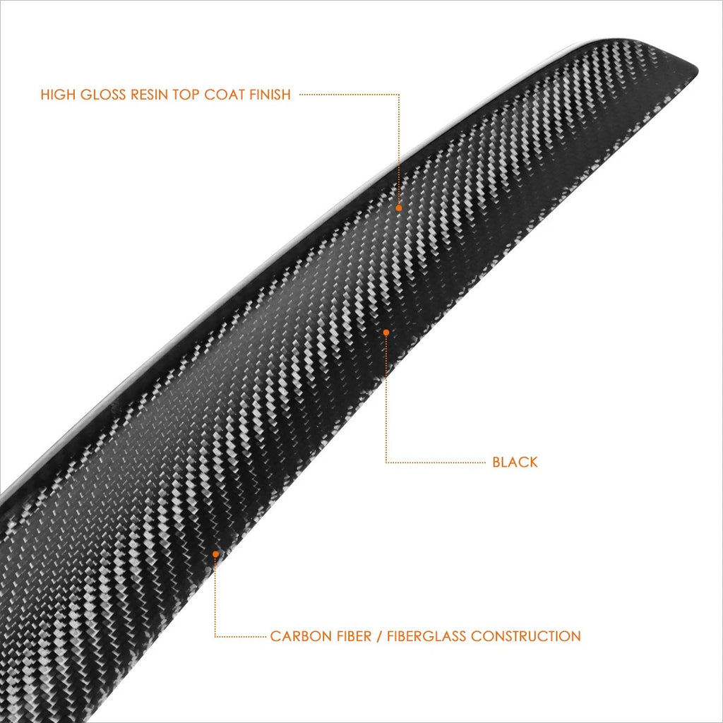 Carbon Fiber P-Type Rear Trunk Lid Spoiler for Mercedes-Benz S Class (2014–2020)