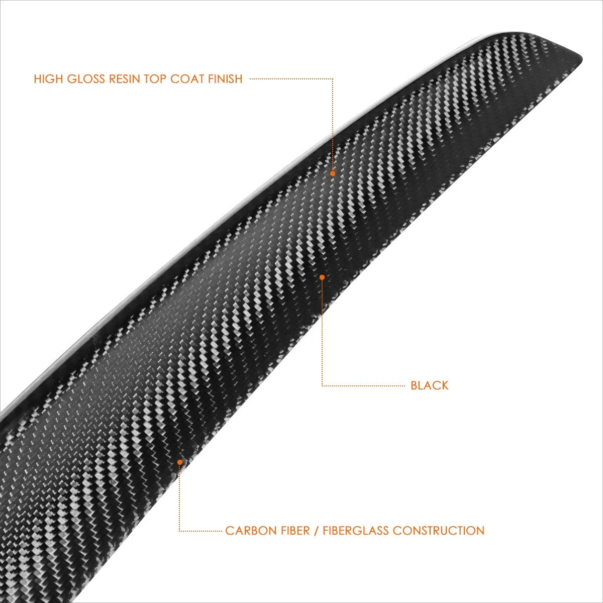 Carbon Fiber P-Type Rear Trunk Lid Spoiler for Mercedes-Benz S Class (2014–2020)