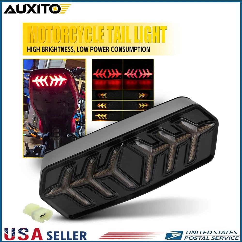 3-in-1 Tail Brake Light Sequential Turn Signal for Honda GROM MSX125 CBR650F (2013–2023)