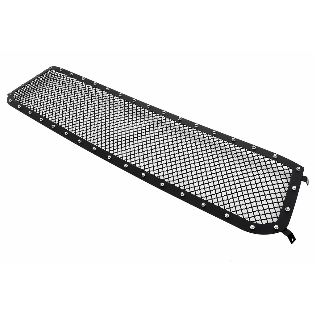 Main Upper Black Rivet Studs Mesh Grille Insert for Toyota Tundra (2014–2017)