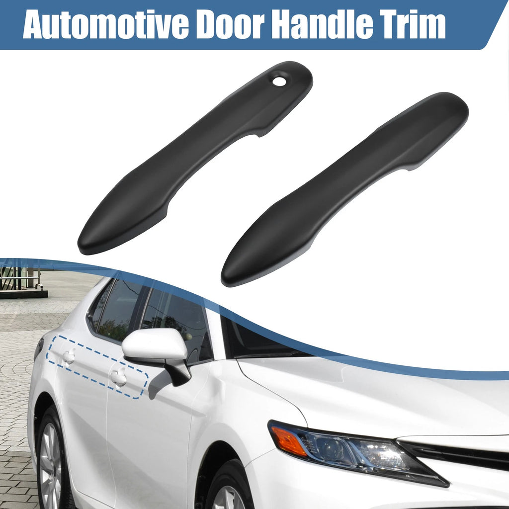 Set of 4 Door Handle Covers for Toyota Camry (without Smart Key Holes) Matte Black