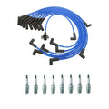 NGK Wire Set & 8 V-Power Spark Plugs for Ford Bronco F-250 F-350 (1980–1996)