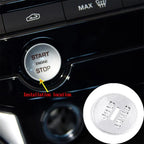 Aluminum Alloy Silver Start Stop Button Cover for Jaguar XF (2008-2015)