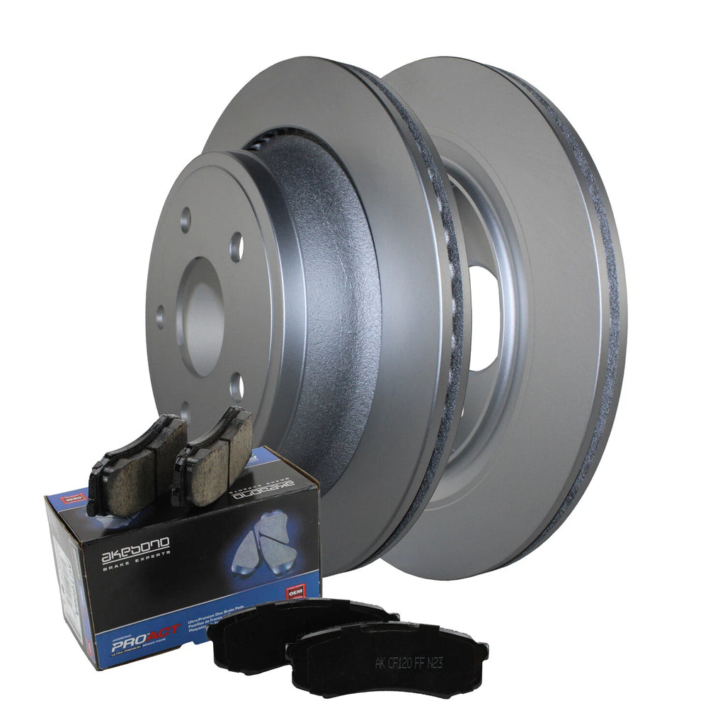 Rear Brake Kit 352mm Disc Rotors & Akebono ProACT Pads for Dodge Ram 1500 (2002–2023)
