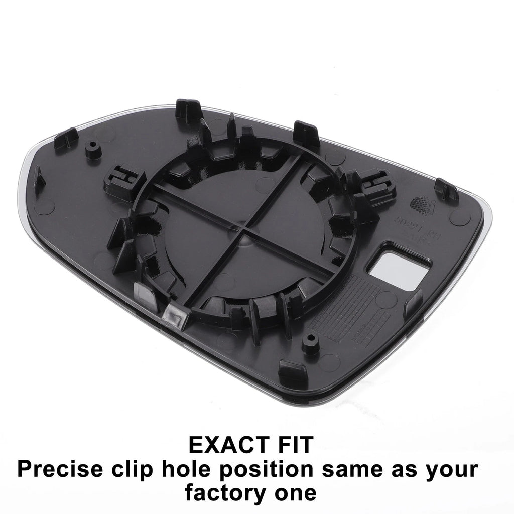 Right Side White Mirror Glass for Hyundai Accent (2018–2020)