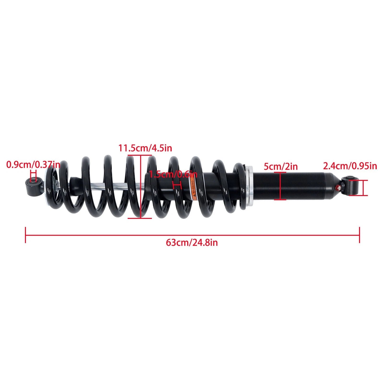 Rear Monotube Shocks for Polaris Ranger 1000 (2019–2023)