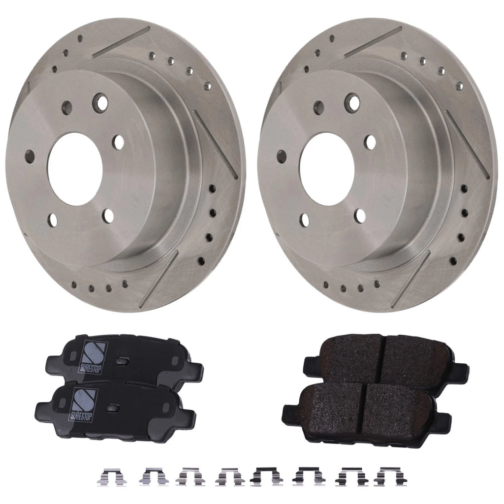Brake Disc Rotors and Pads Kit for Nissan Maxima Altima (2002–2006)