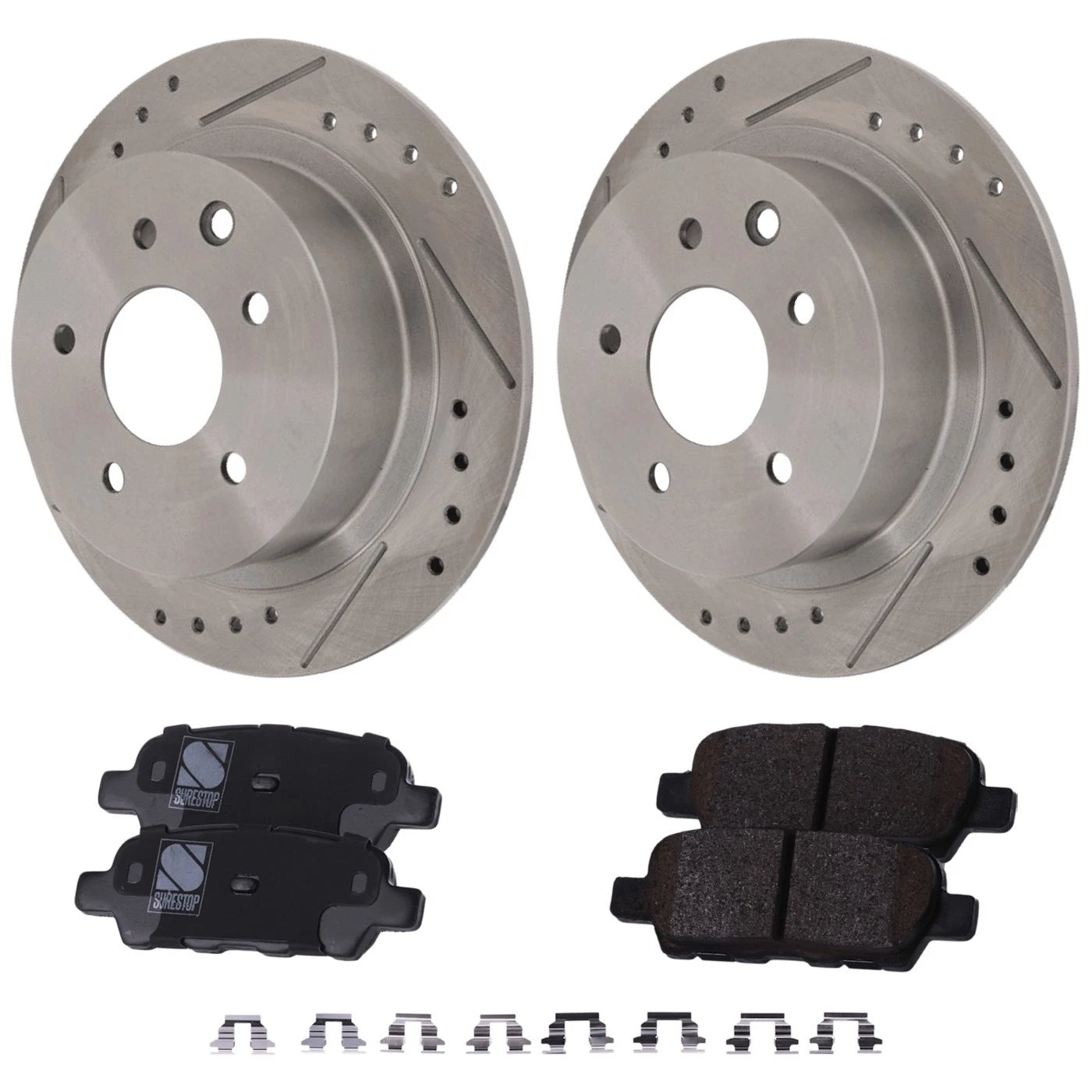 Brake Disc Rotors and Pads Kit for Nissan Maxima Altima (2002–2006)
