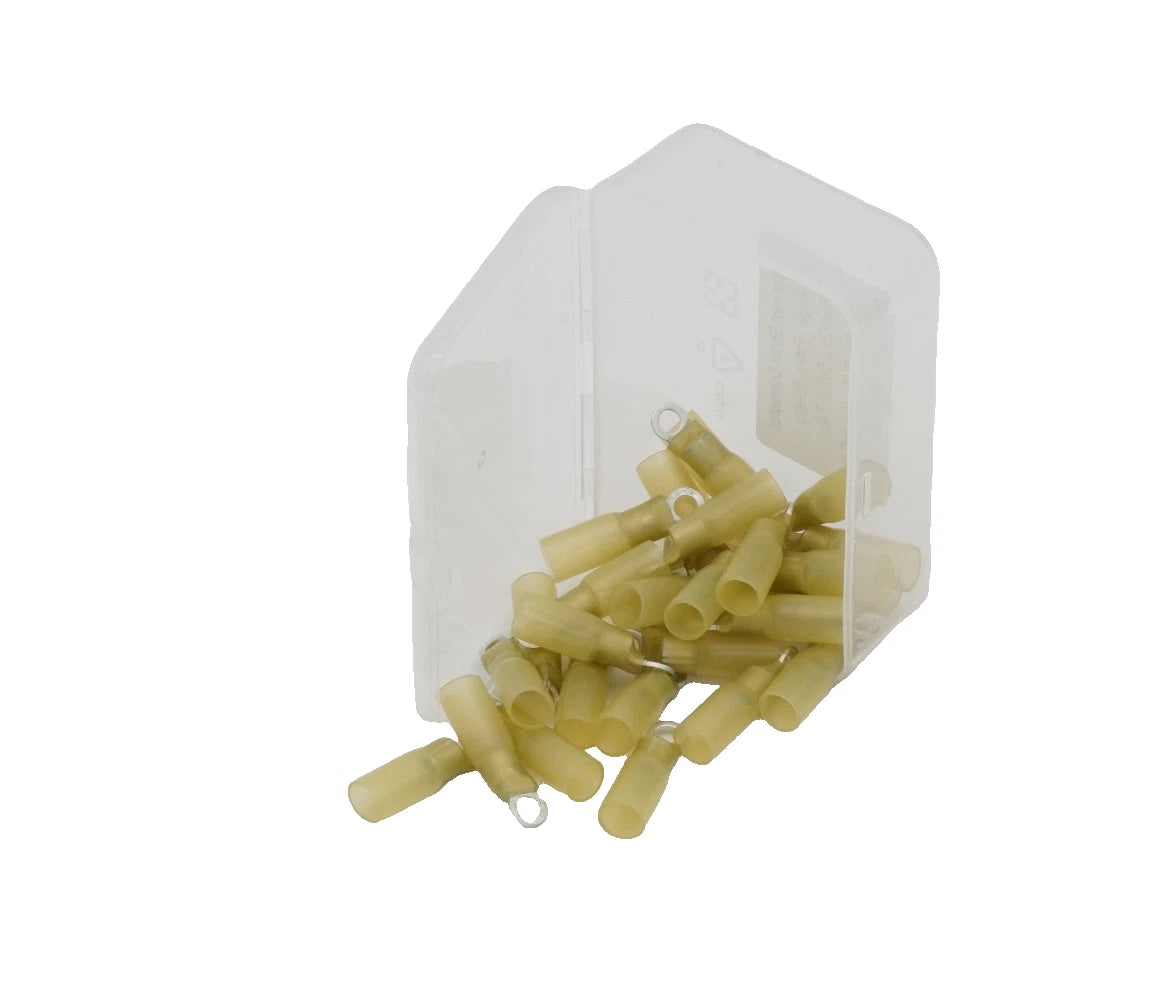 30-Pack Marine HDPE Heat Shrink Ring Terminal #4 12-10 AWG