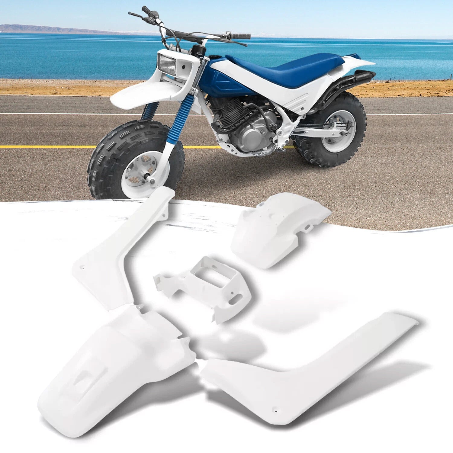 Plastic Body Kit Fairing Fender Side Cover for Honda TR200 Fat Cat (1986–1987)