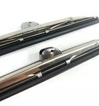 8 Inch Polished Stainless Front Windshield Wiper Blades for Pair (Wrist) (2006–2016)