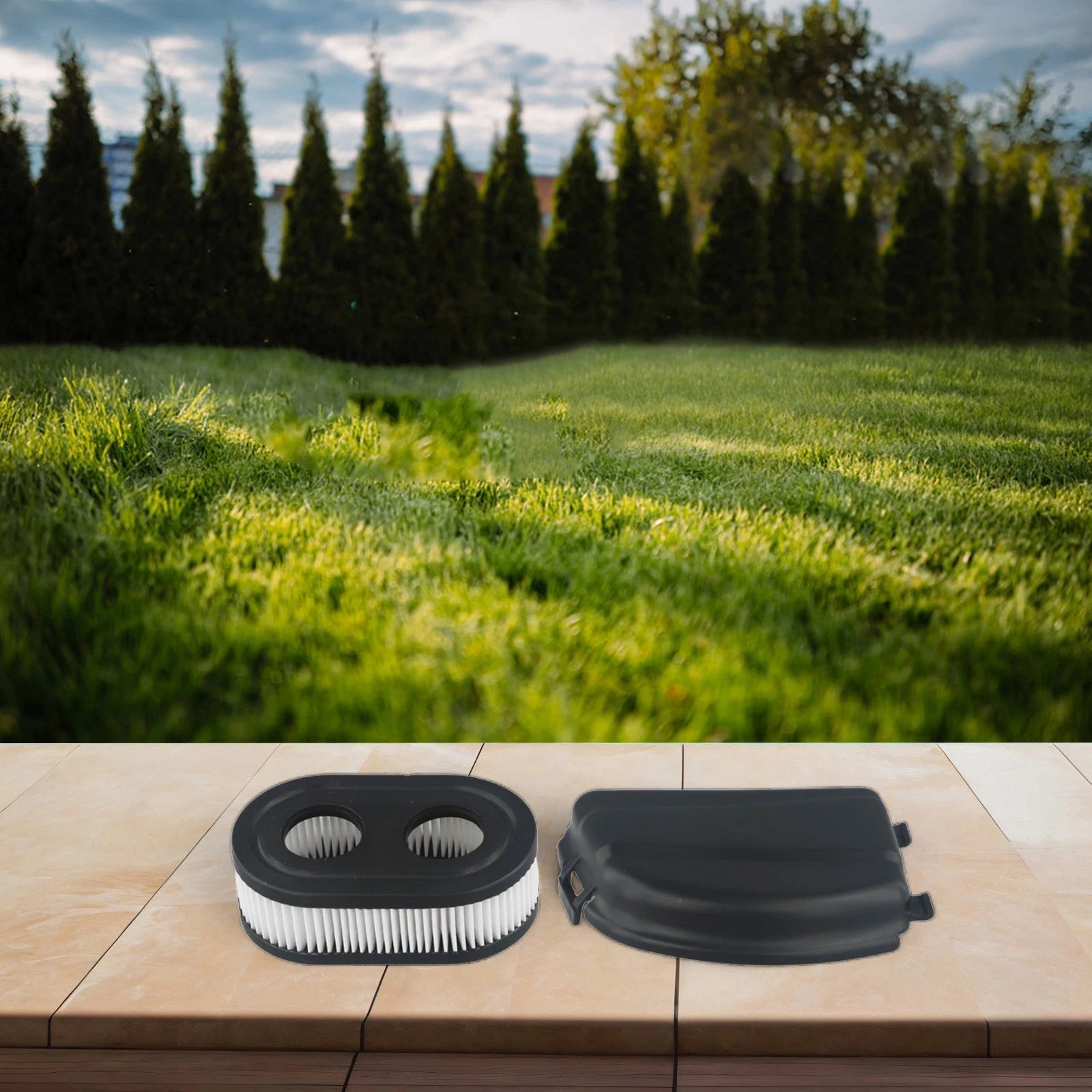 Air Cleaner Cover with Air Filter for BS (594106, 595658, 798452, 593260)