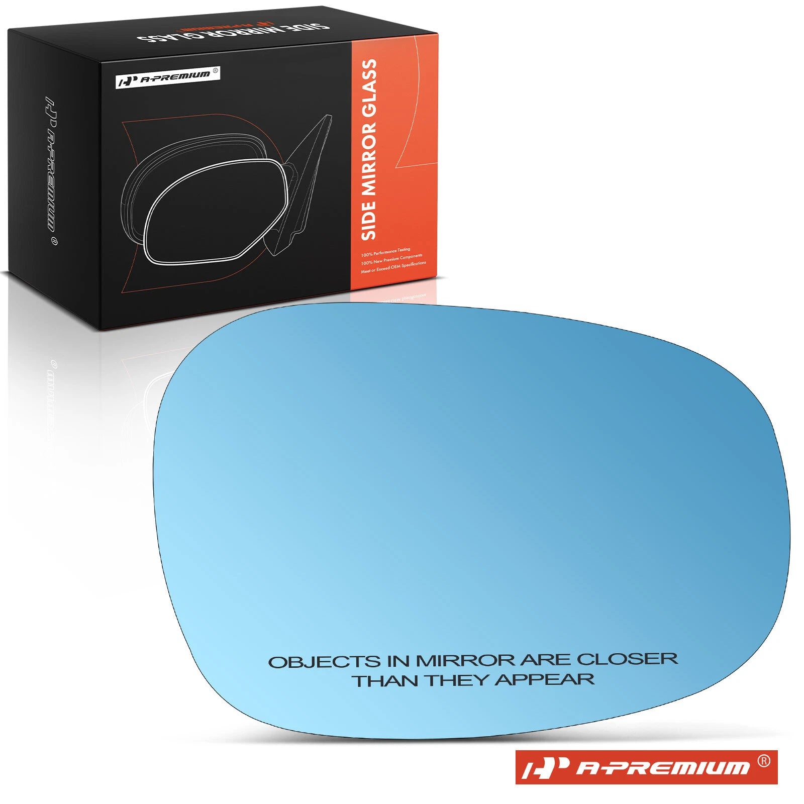 Heated Blue Power Mirror Glass for BMW 328i xDrive 135i (2011–2013)