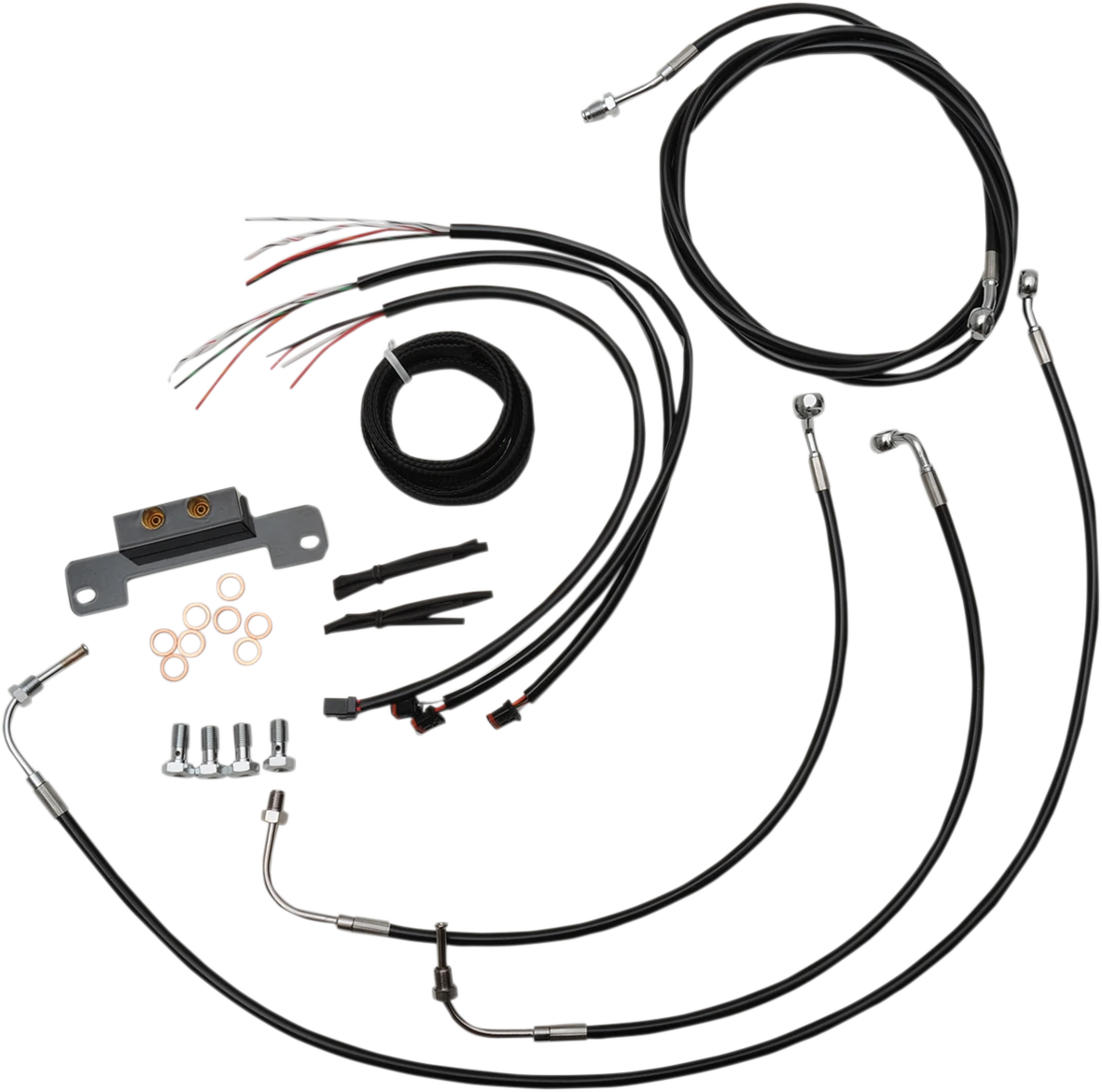 LA Choppers Handlebar Cable/Brake Line Kit for Harley Davidson (2014–2023)