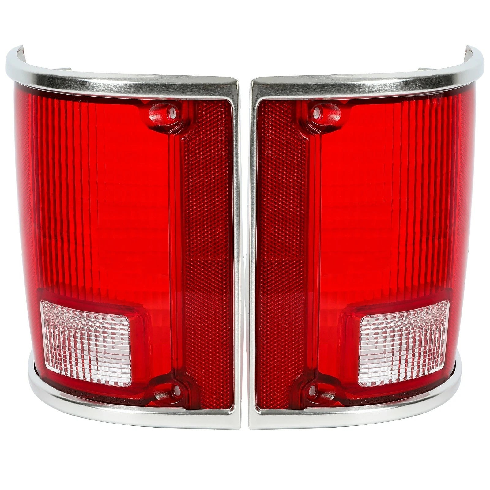 Brake Tail Light Lens Pair for Chevrolet C10 K10 R1500 Suburban (1973–1986)