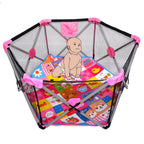 Portable Baby Playpen Safety Fence for Kids Indoor Outdoor