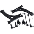 8PC Front Lower Control Arms with Ball Joints for Pontiac Vibe Matrix (2003–2008)
