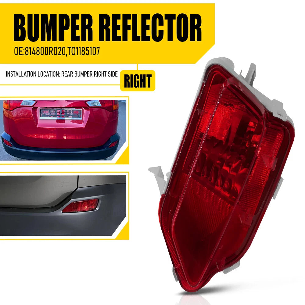 Rear Bumper Reflector Light Case for Toyota RAV4 (2013–2015)