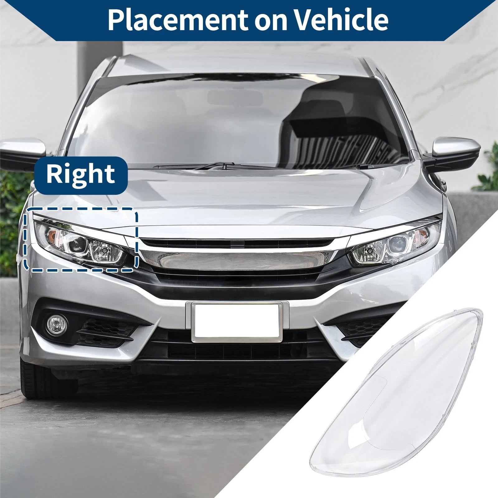 Headlight Lens Cover for Mercedes-Benz Viano (6398200261)