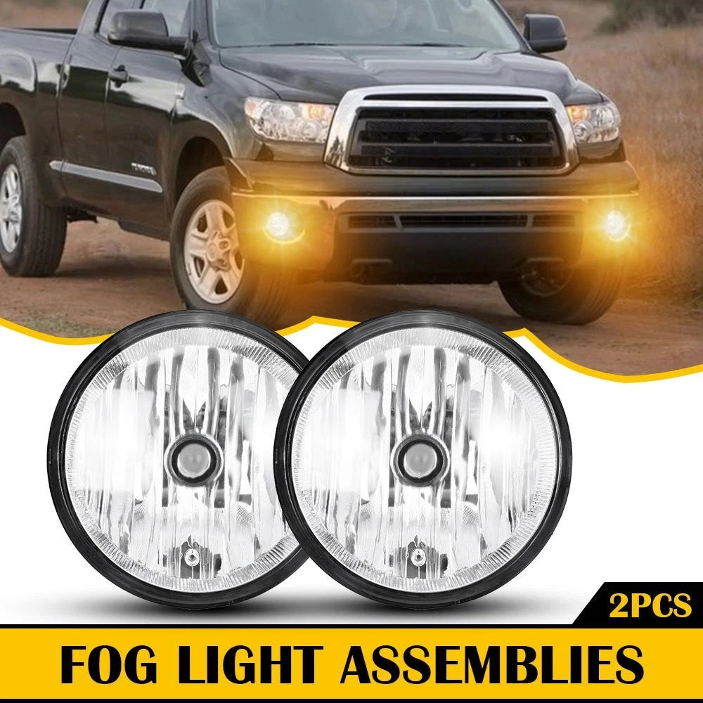 2X Fog Light Lamp Assemblies for Tacoma (2005–2011), Tundra (2007–2013)