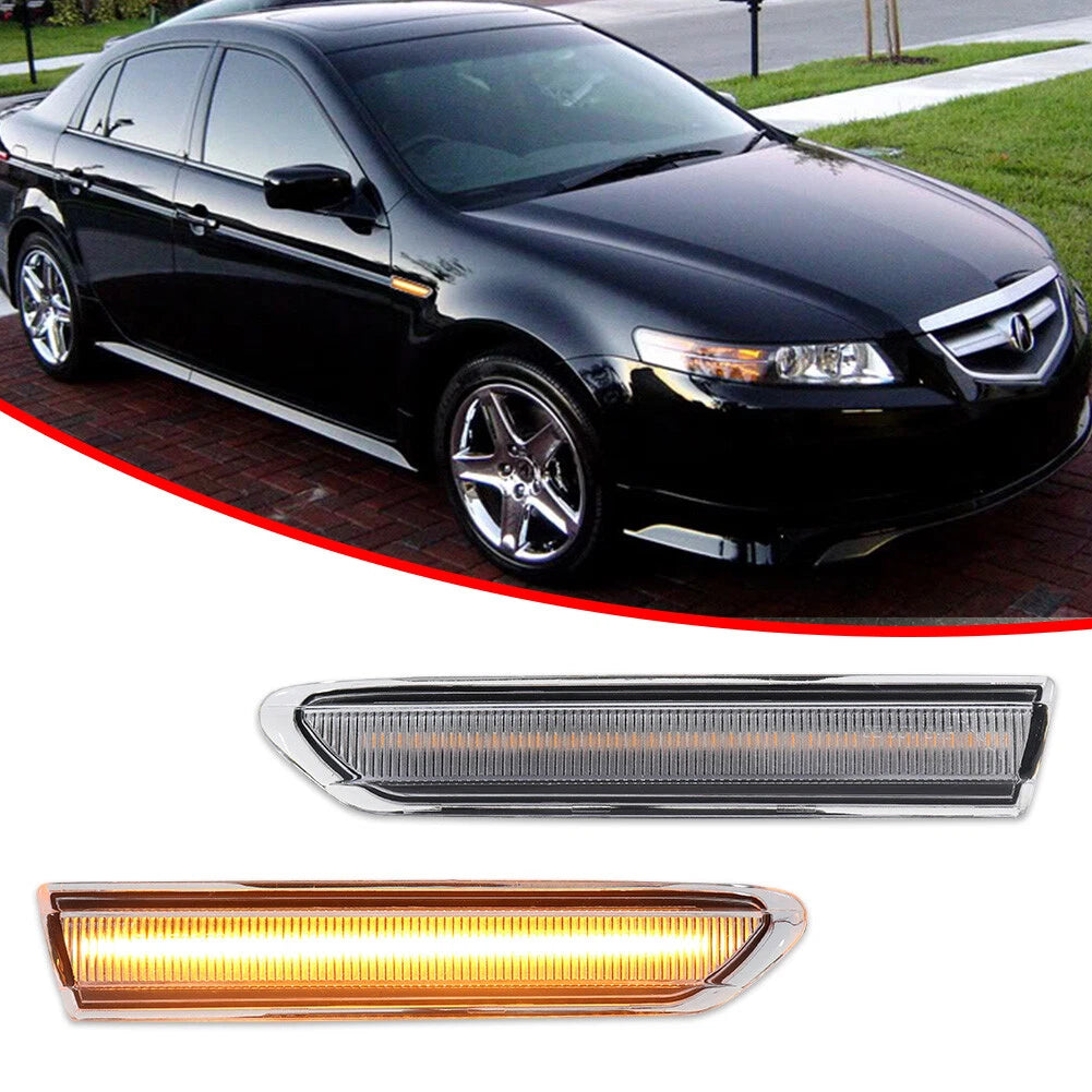 LED Front Fender Side Marker Parking Lights for Acura TL (2004–2008)
