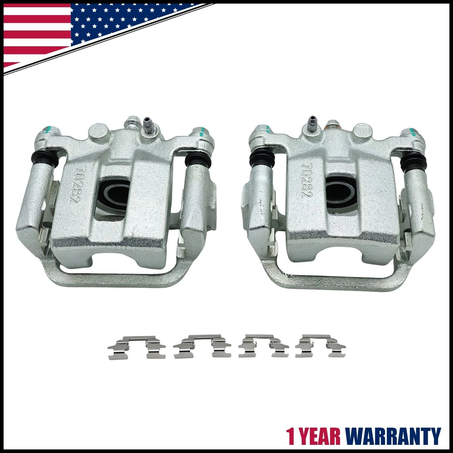 Rear Left & Right Brake Calipers Pair for Nissan Rogue (2008–2013)