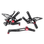 CNC Adjustable Rearsets Foot Pegs for YAMAHA YZF R6 (2017)