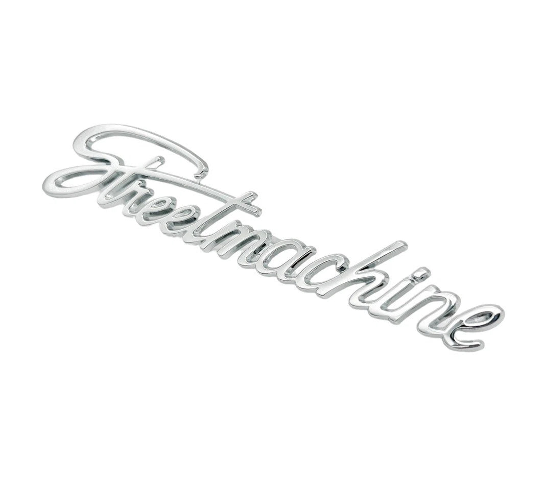 Chrome Die Cast Streetmachine Emblem for Hot Rod Custom (Fits Universal)