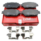 TRW Pro Front Ceramic Brake Pads with Clips for Lexus GS300 IS250 (1998–2019)