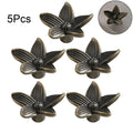 5Pcs Antique Flower Handle Knobs for Drawer Door Cabinet Jewelry Box