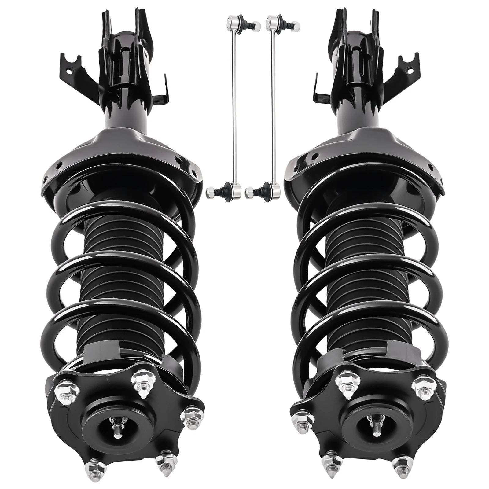 Front Struts w/ Coil Spring Assembly Sway Bars Kit for Acura RDX (2007–2012)