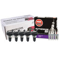 Set of 5 Ignition Coils & NGK Ruthenium HX Spark Plugs for Chevy GMC Hummer